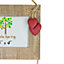 Nicola Spring - Rustic Red Hearts Hanging 3 Photo Frame - 6 x 4" - Natural