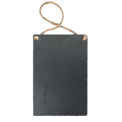 Nicola Spring - Slate Hanging Notice Board - 20 x 30cm - Natural