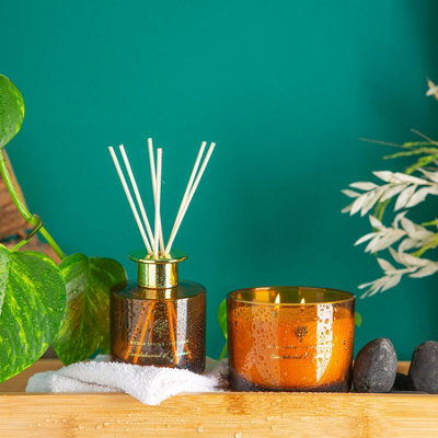 Nicola Spring - Soy Wax Scented Candle - 350g - Sandalwood & Jasmine - 5