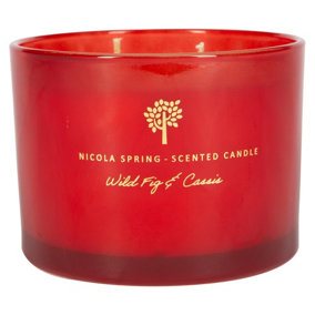 Nicola Spring - Soy Wax Scented Candle - 350g - Wild Fig & Cassis
