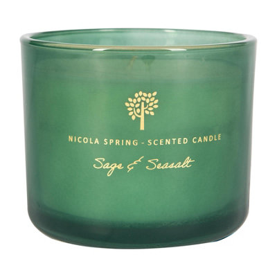 Nicola Spring Soy Wax Scented Candle Glass Aromatherapy Gift for Her