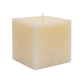 Nicola Spring - Square Vanilla Pillar Candle - 120 Hours - Cream