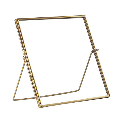 Nicola Spring - Standing Metal Photo Frame - 8" x 8" - Rose Gold