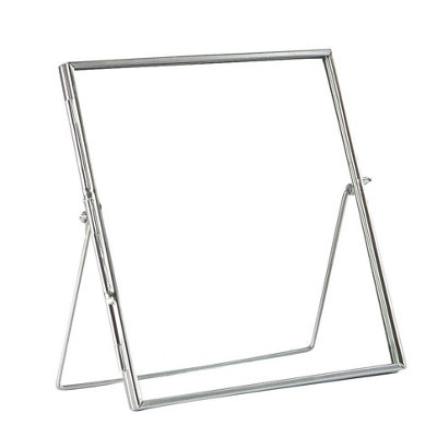 Nicola Spring - Standing Metal Photo Frame - 8" x 8" - Silver