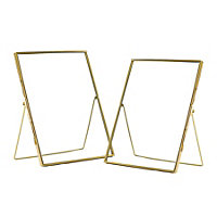 Nicola Spring - Standing Metal Photo Frames - 8" x 10" - Gold - Pack of 2