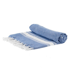 Nicola Spring - Turkish Cotton Bath Towel - 170 x 90cm - Navy