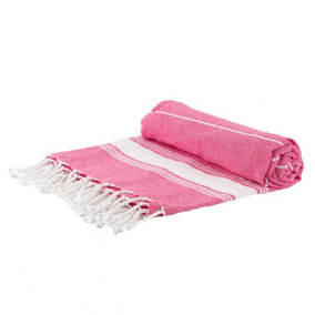 Nicola Spring - Turkish Cotton Bath Towel - 170 x 90cm - Pink
