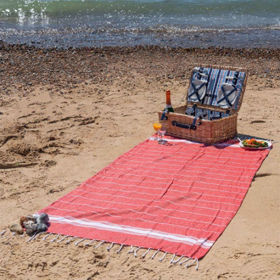 Nicola Spring - Turkish Cotton Bath Towel - 170 x 90cm - Red