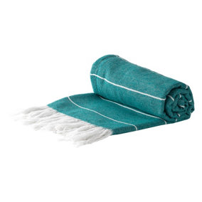 Nicola Spring - Turkish Cotton Bath Towel - 173 x 92cm - Aqua