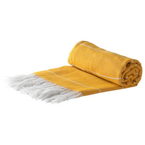 Nicola Spring - Turkish Cotton Bath Towel - 173 x 92cm - Mustard
