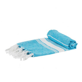 Nicola Spring - Turkish Cotton Hand Towel - 100 x 60cm - Light Blue