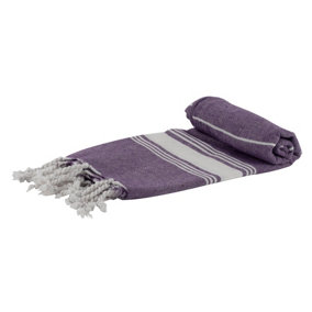 Nicola Spring - Turkish Cotton Hand Towel - 100 x 60cm - Purple