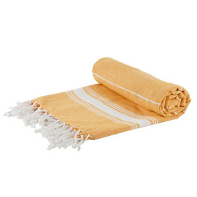 Nicola Spring - Turkish Cotton Hand Towel - 100 x 60cm - Yellow