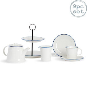 Nicola Spring - White Afternoon Tea Set - 9pc