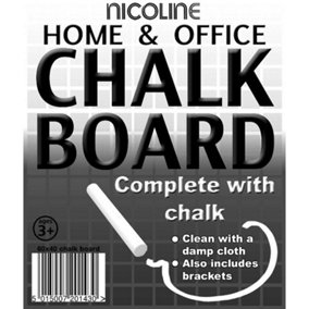 Nicoline Chalk Board Black (One Size)