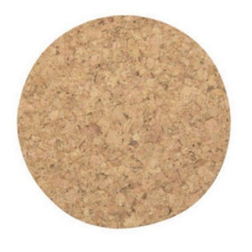 Nicoline Round Cork Coasters (Pack Of 6) Brown (One Size)