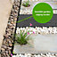 Nicoman 1m Flexi Landscape Black Plastic Invisible Lawn Edging Garden Border - Pack of  22 + 88 Pegs