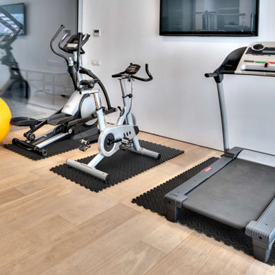 Nicoman 60x60cm Interlocking Floor Mats Exercise Mats, Gym Flooring Mat, Interlocking EVA Foam Floor Tiles Grey - 6 Tile