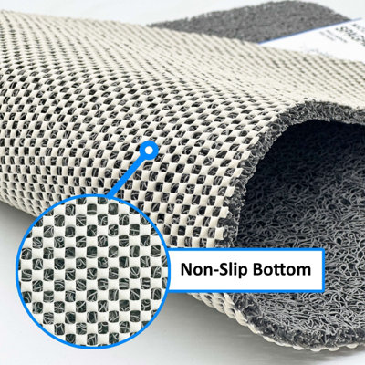 Nicoman Anti Slip PVC Loofah Shower Mat  Anti Mould Washable Bath Mat - Rectangular 60x40 cm - 3