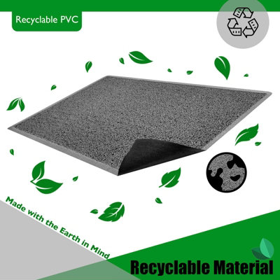 Nicoman Anti Slip PVC Loofah Shower Mat  Anti Mould Washable Bath Mat - Rectangular 60x40 cm - 6