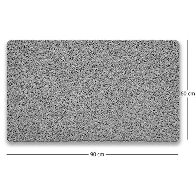 Nicoman Anti Slip PVC Loofah Shower Mat  Anti Mould Washable Bath Mat - Rectangular 90x60 cm