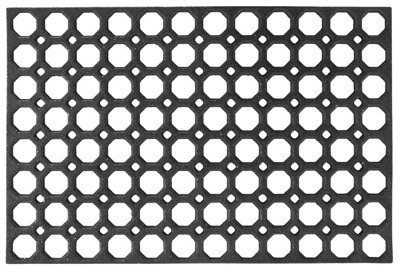 Nicoman Black Honeycomb Heavy duty Door mat, 60cm x 40cm