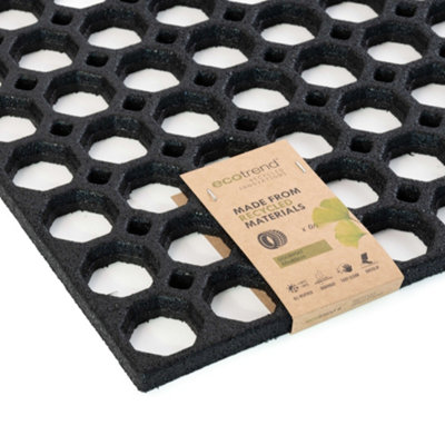 Deurmat rubber rechthoekig HIER kpen