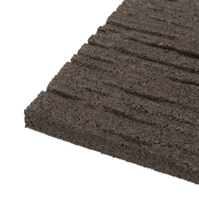 Nicoman Brown Single size Railroad Tie Stepping stone Pack of 2