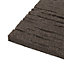Nicoman Brown Single size Railroad Tie Stepping stone Pack of 4