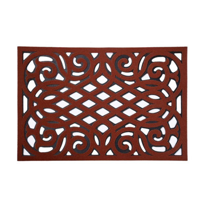 Nicoman Eco Friendly Outdoor Door Mat 60x40cm - Red