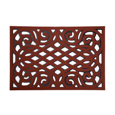 Nicoman Eco Friendly Outdoor Door Mat 60x40cm - Red