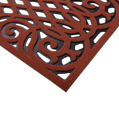 Nicoman Eco Friendly Outdoor Door Mat 60x40cm - Red - 4