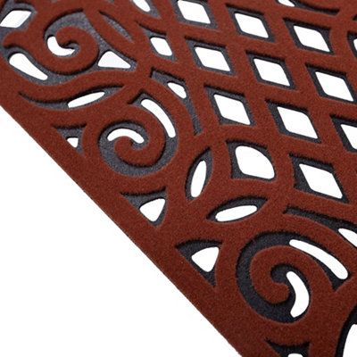 Nicoman Eco Friendly Outdoor Door Mat 60x40cm - Red - 5