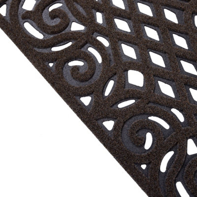 Nicoman Eco Friendly Outdoor Door Mat 75x45cm - Brown - 5