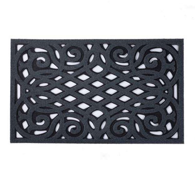 Nicoman Eco Friendly Outdoor Door Mat 91x61cm - Grey