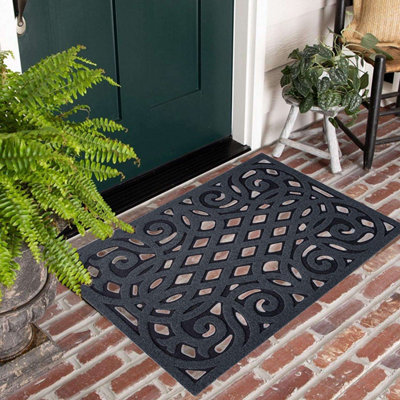 Nicoman Eco Friendly Outdoor Door Mat 91x61cm - Grey - 3