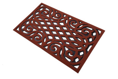 Nicoman Eco Friendly Outdoor Door Mat 91x61cm - Red - 3