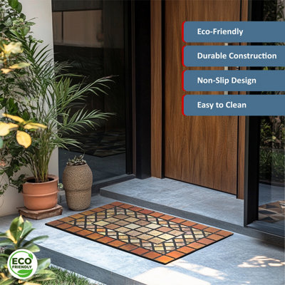 Nicoman Elegant Tile Mat Barrier Doormat Eco-Friendly Scrape and Non ...