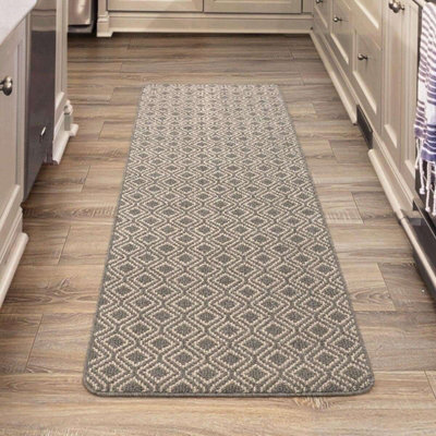 Nicoman Hallway Kitchen Lanudry Runner Machine Washable Non-Slip Entrance Area Rug, Wide and Long 180cm x 60cm - Labelle Bluestone