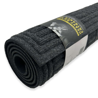 Nicoman Heavy Duty Commercial Door Mat Shop Doorway Mat Indoor 1.5m x 0.9m - Black - 4