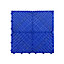 Nicoman Heavy Duty Vented Interlocking Garage Tile - 40cm x 40cm - Blue