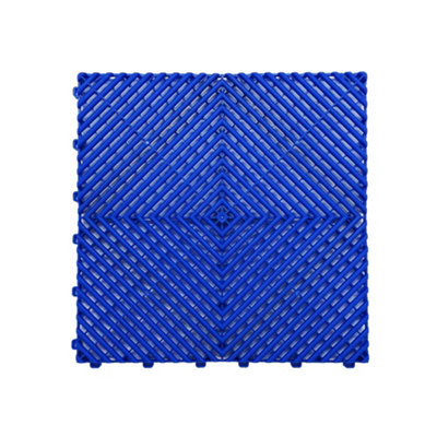 Nicoman Heavy Duty Vented Interlocking Garage Tile - 40cm x 40cm