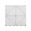 Nicoman Heavy Duty Vented Interlocking Garage Tiles - 40cm x 40cm - White - Pack of 30