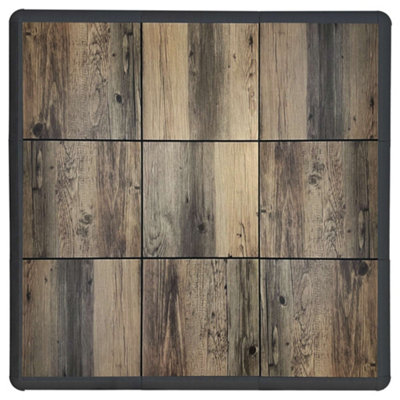 Nicoman Modular Portable Floor Tiles 46cm x 46cm - Oak (Pack of 9 tiles)