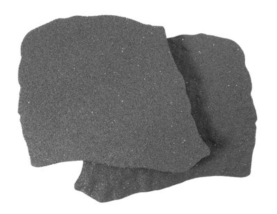 Nicoman Natural B Stepping Stone Rubber Garden Decoration Grey - Pack of 4