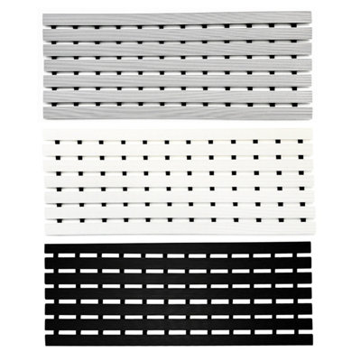 Nicoman PVC Duckboard For Bathroom Shower Anti Slip Mat 61cm x 25cm Grey - 5
