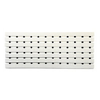 Nicoman PVC Duckboard For Bathroom Shower Anti Slip Mat 61cm x 25cm White