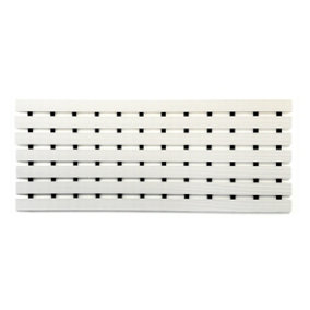 Nicoman PVC Duckboard For Bathroom Shower Anti Slip Mat 61cm x 25cm White