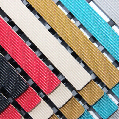 Nicoman PVC Duckboard For Bathroom Shower Anti Slip Mat 61cm x 43cm Beige - 4