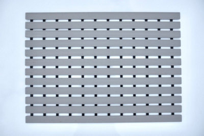 Nicoman PVC Duckboard For Bathroom Shower Anti Slip Mat 61cm x 43cm Beige - 7